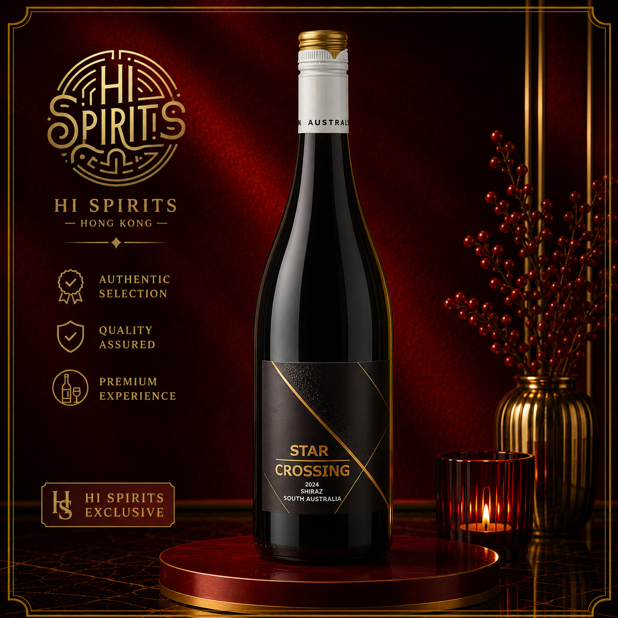 ANGEL WINGS Star Crossing Shiraz South Australia 2024 750ml