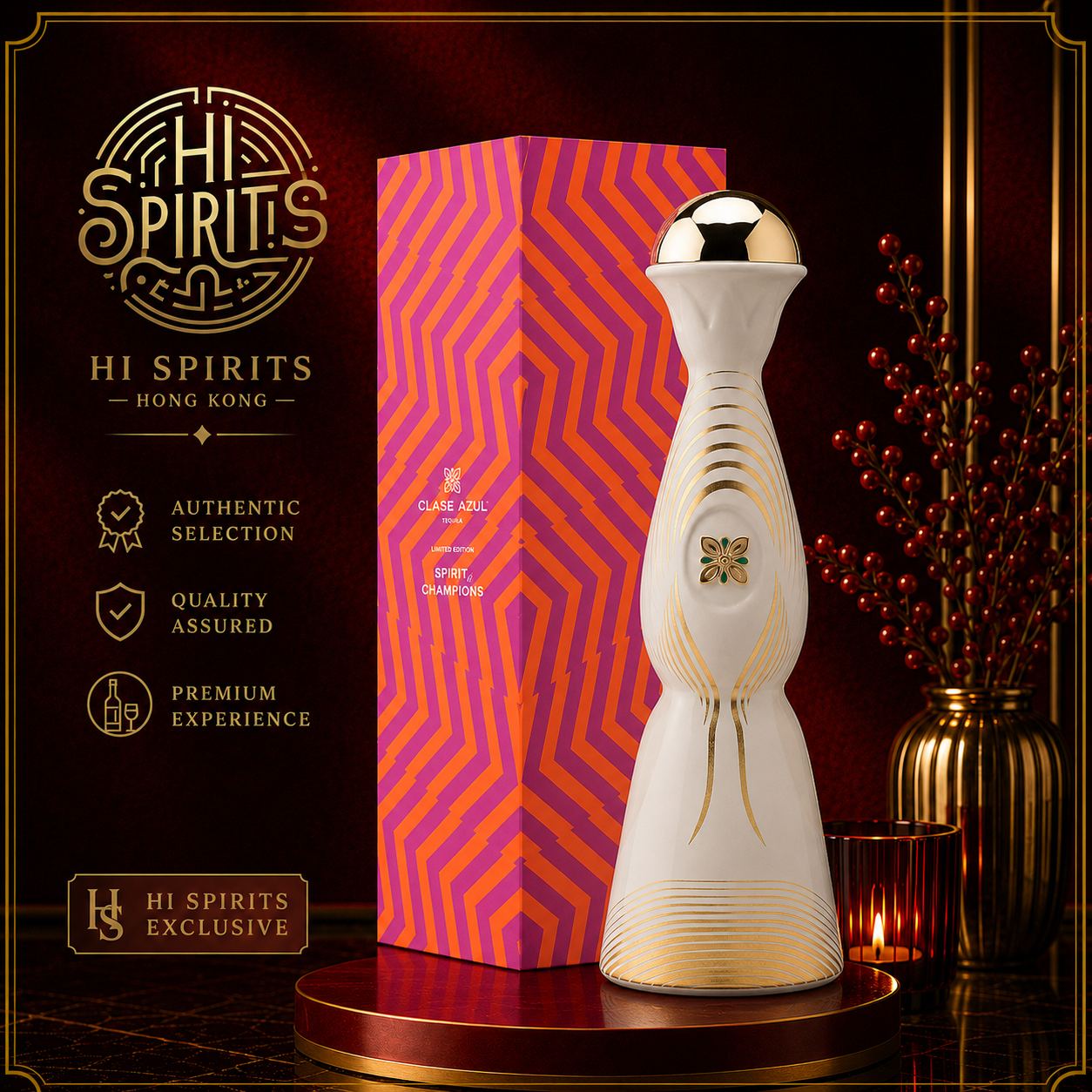 CLASE AZUL Tequila Limited Edition Spirit of Champions with Giftbox