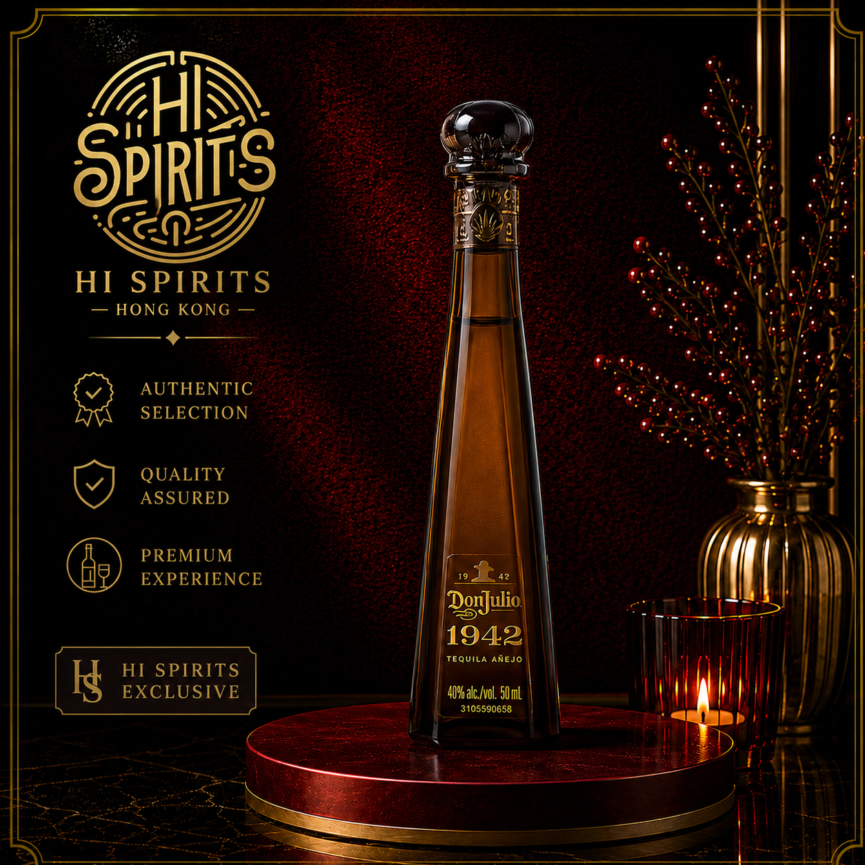 DON JULIO 1942 Tequila Añejo Mini Bottle 50ml
