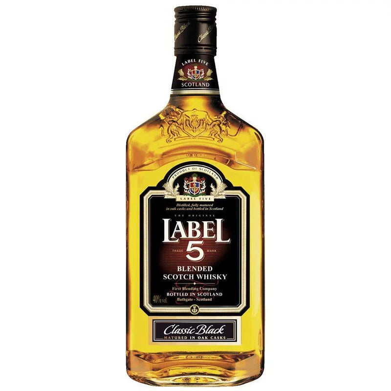 Label 5 Classic Black Blended Scotch Whisky 1L