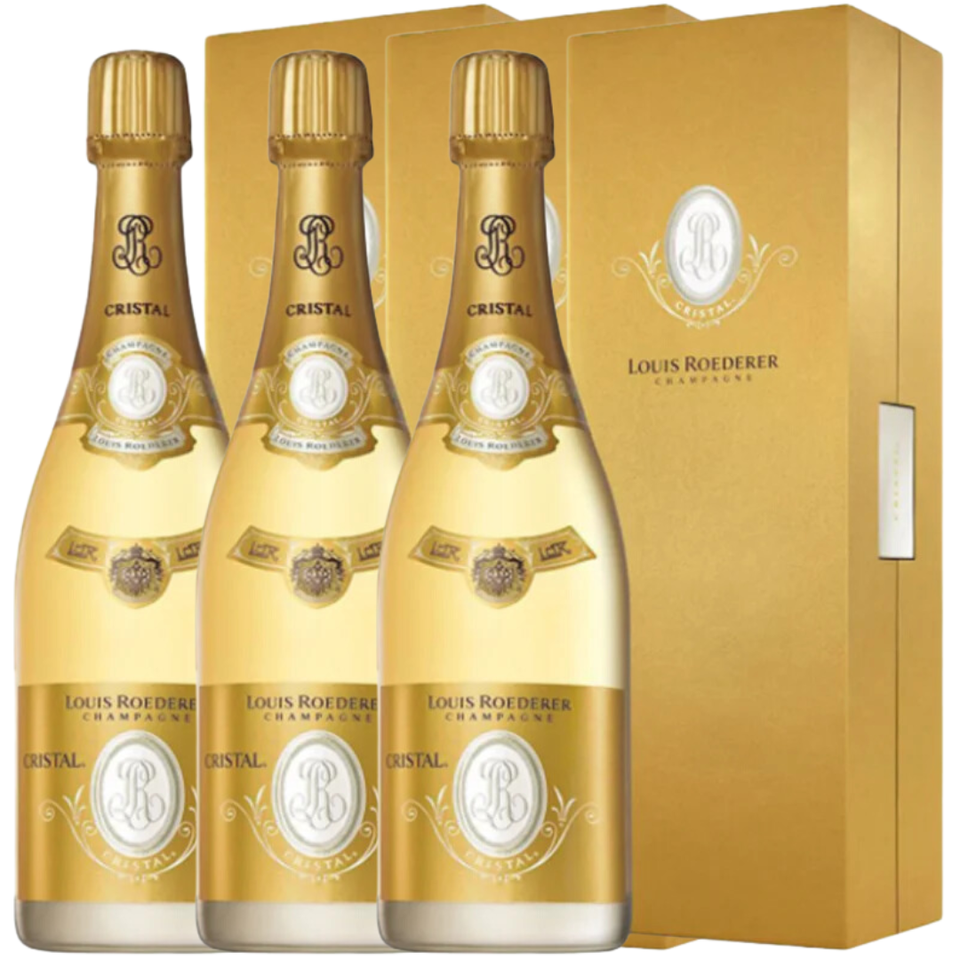 Louis Roederer Cristal Brut Champagne 2016 with Gift Box x 3 750ml
