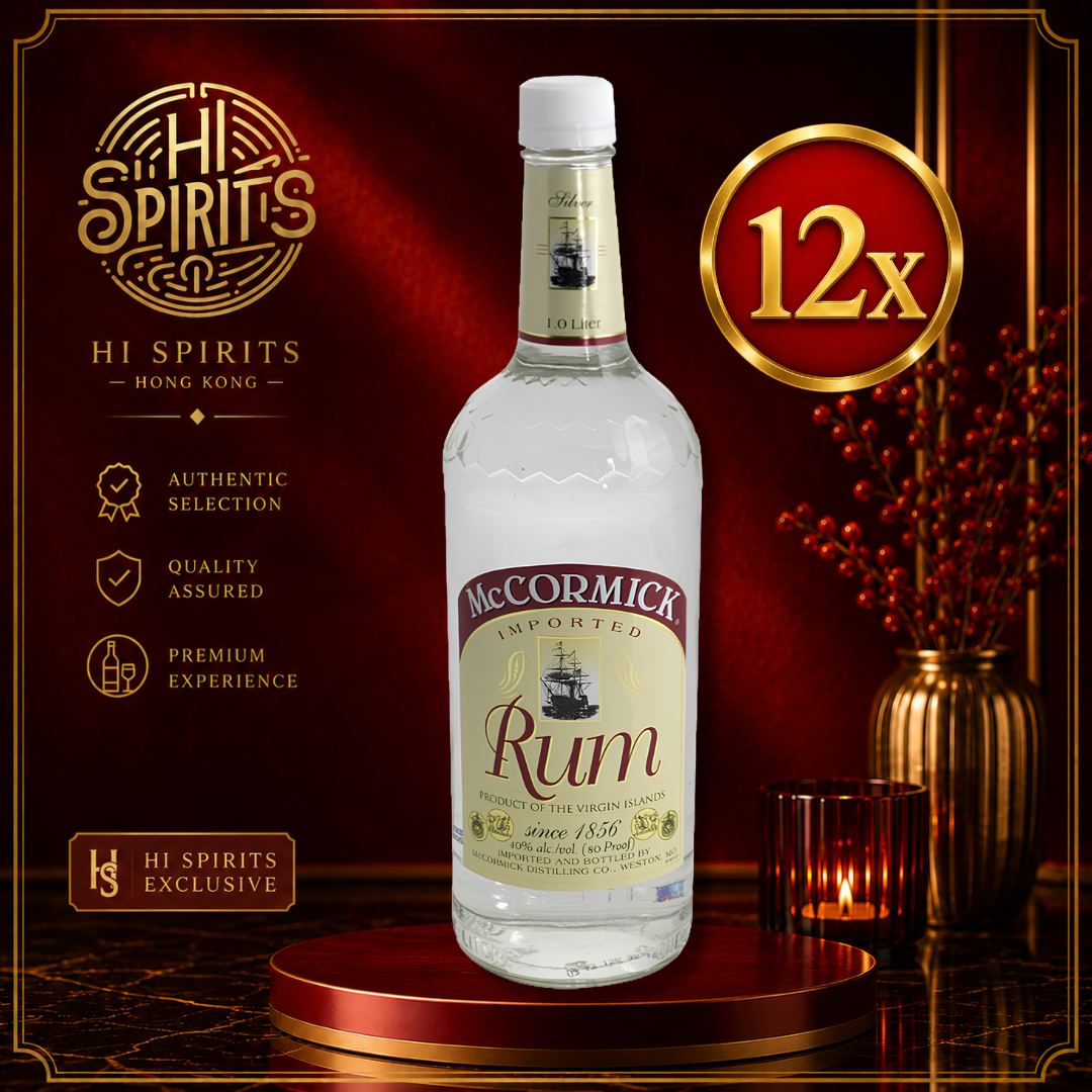 McCORMICK Silver Rum 1L x 12