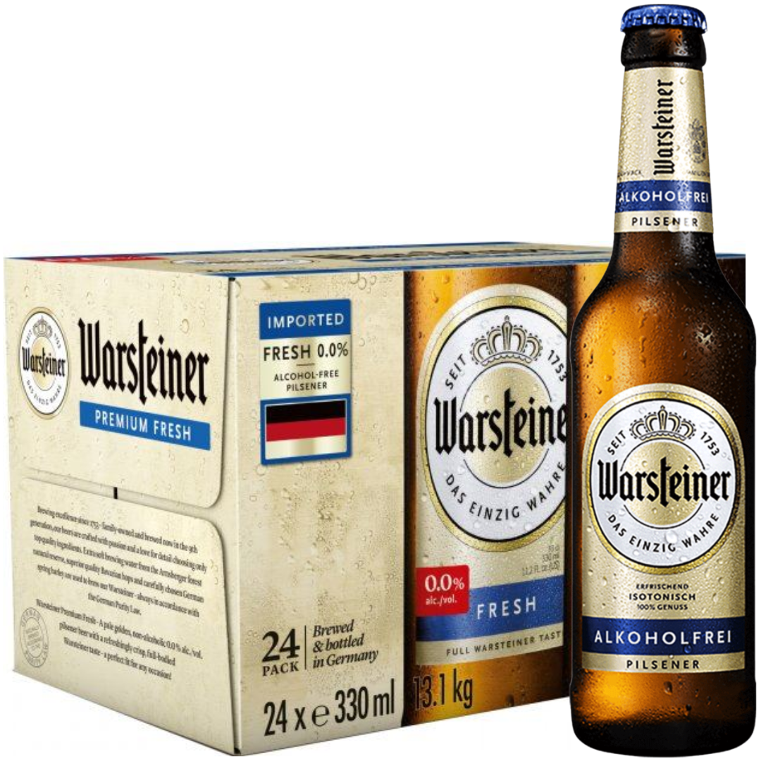 Warsteiner Non-Alcoholic Beer Bottle 24x330ml
