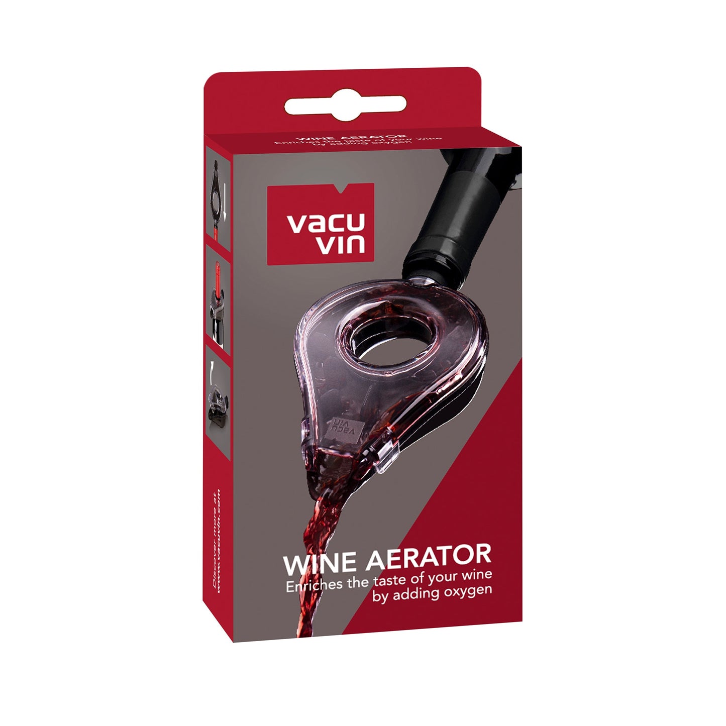 Vacu Vin Wine Aerator Clear/Grey