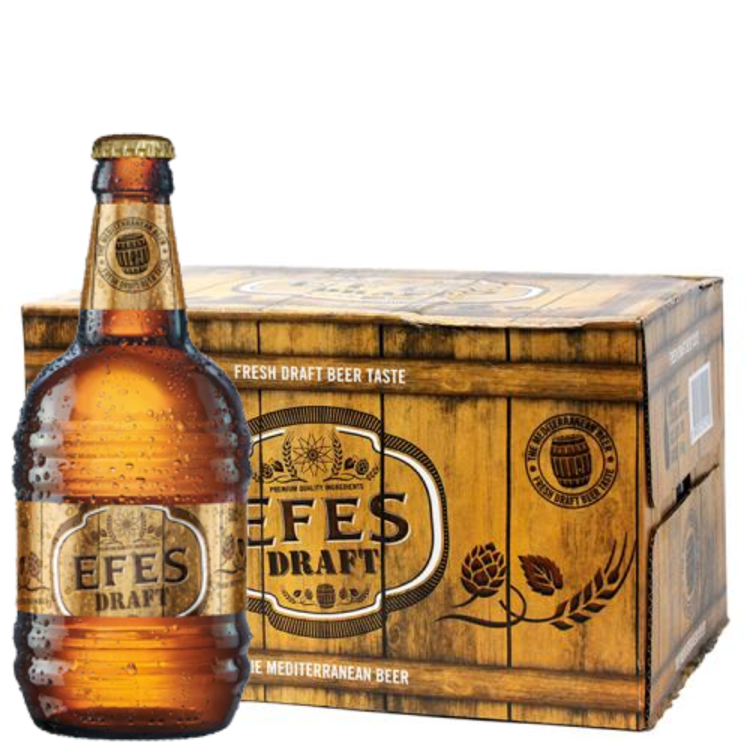 Efes 草稿瓶裝啤酒 - 500 毫升 x 12 瓶 整箱