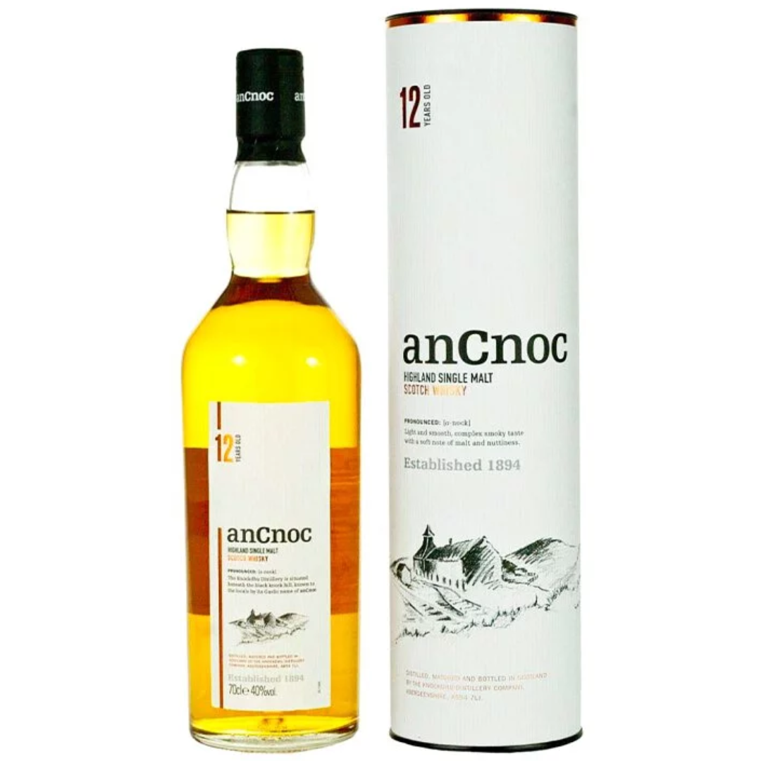 Ancnoc 12 Year Old Single Malt Whisky 700ml