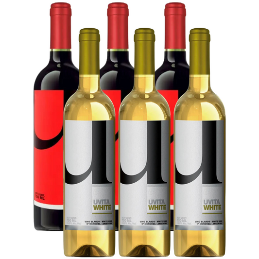 Uvita - Argentina Red Blend + Argentina White Blend x 6