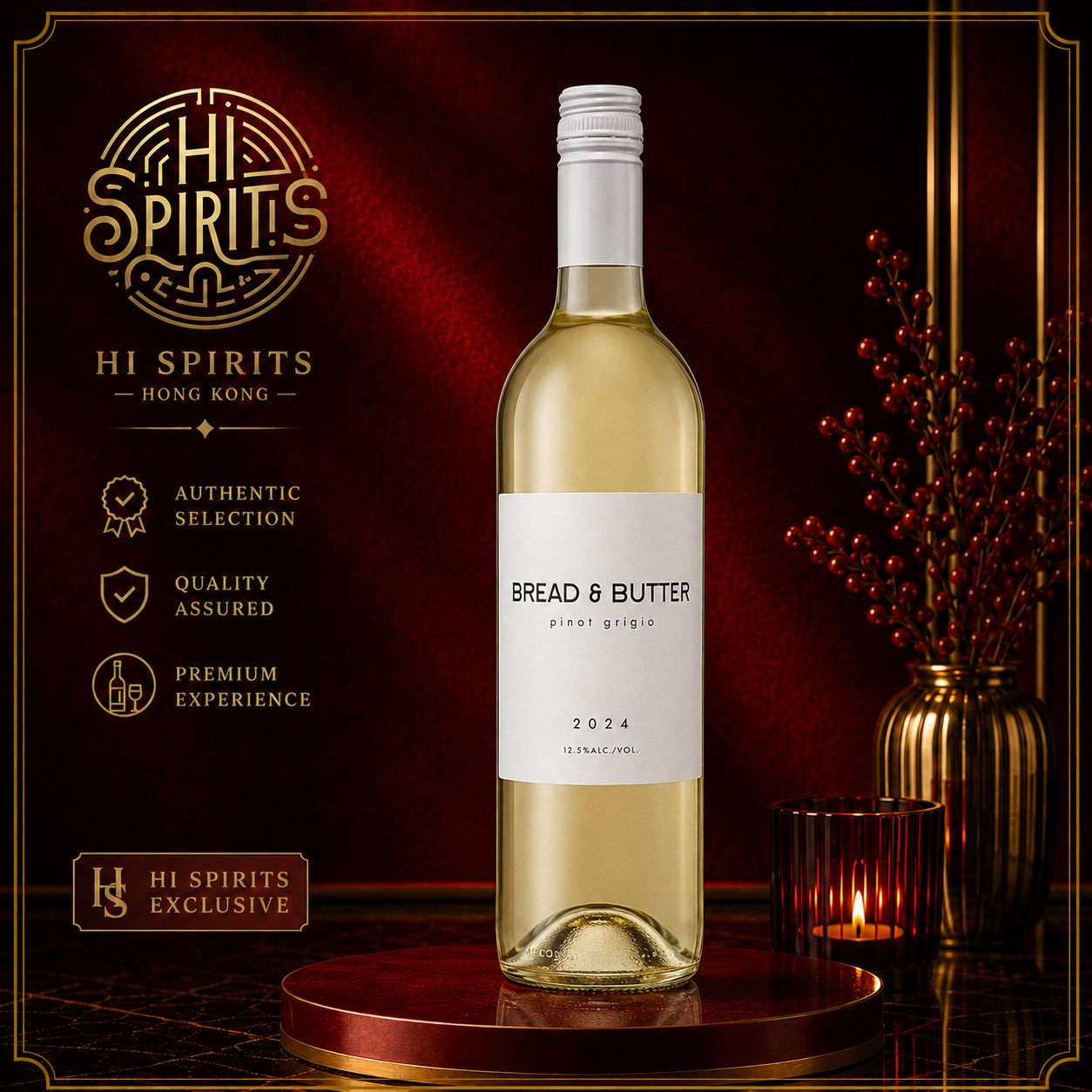 BREAD & BUTTER Pinot Grigio 2024 750ml