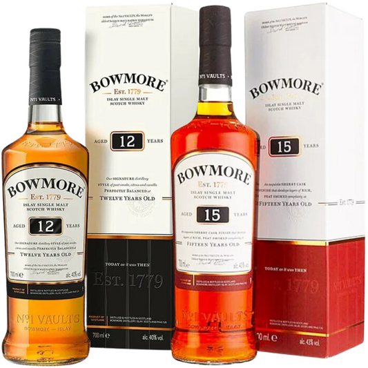 Bowmore 12 + Bowmore 15