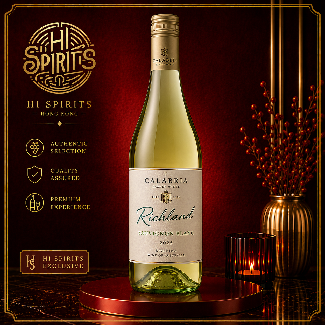 CALABRIA FAMILY WINES Richland, Sauvignon Blanc 2025 750ml