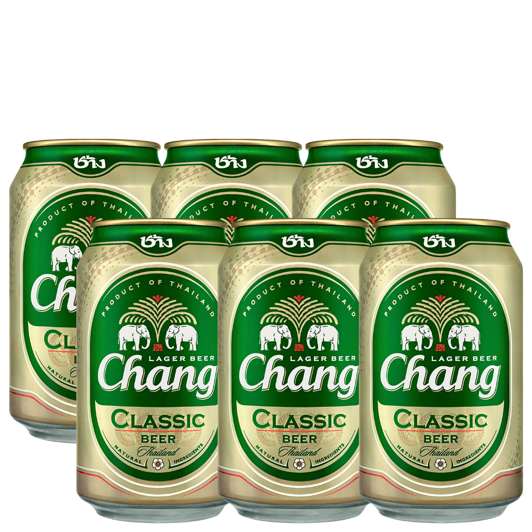 Chang Classic Beer - 6x Can 330ml