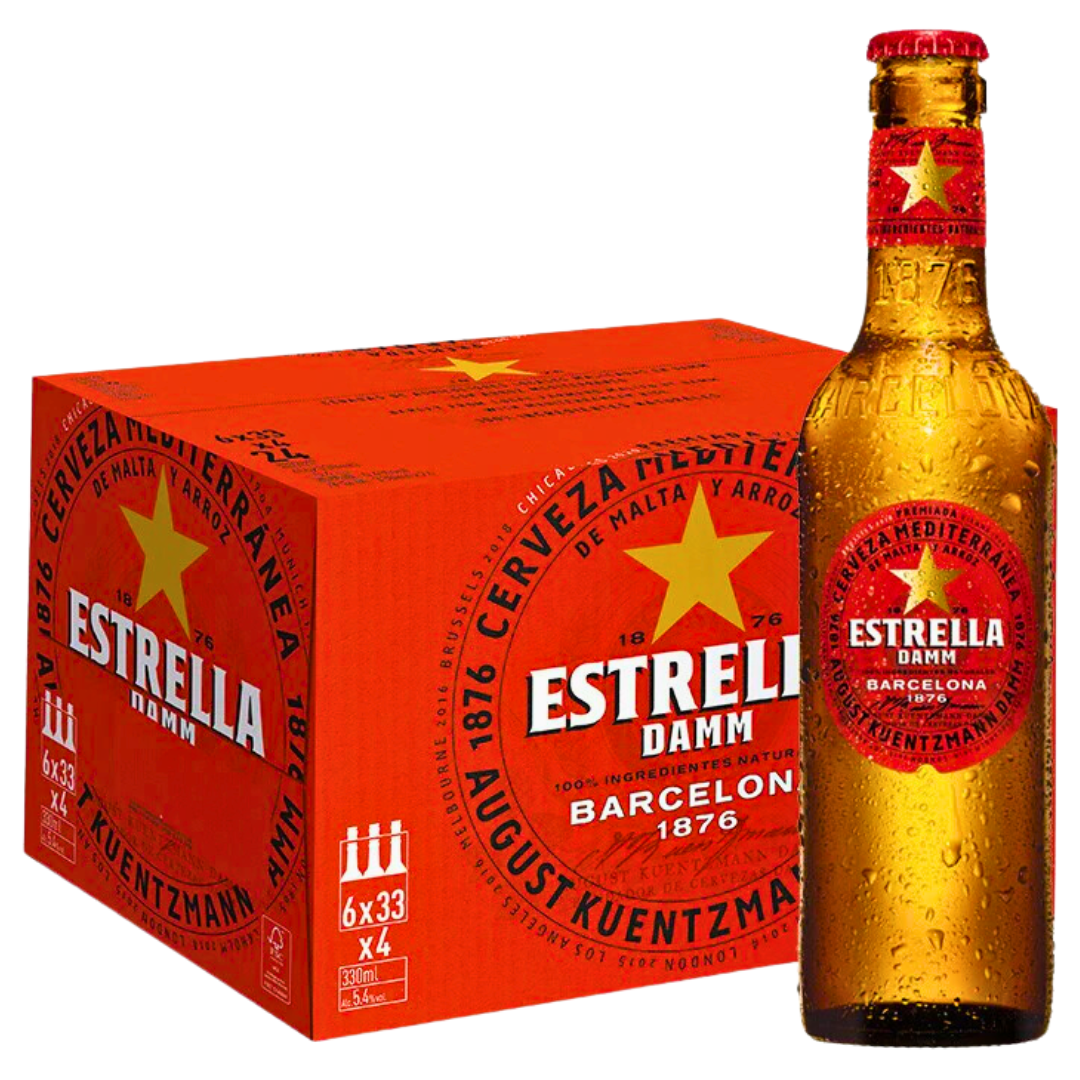 Estrella Damm Bottle 24 x 330ml