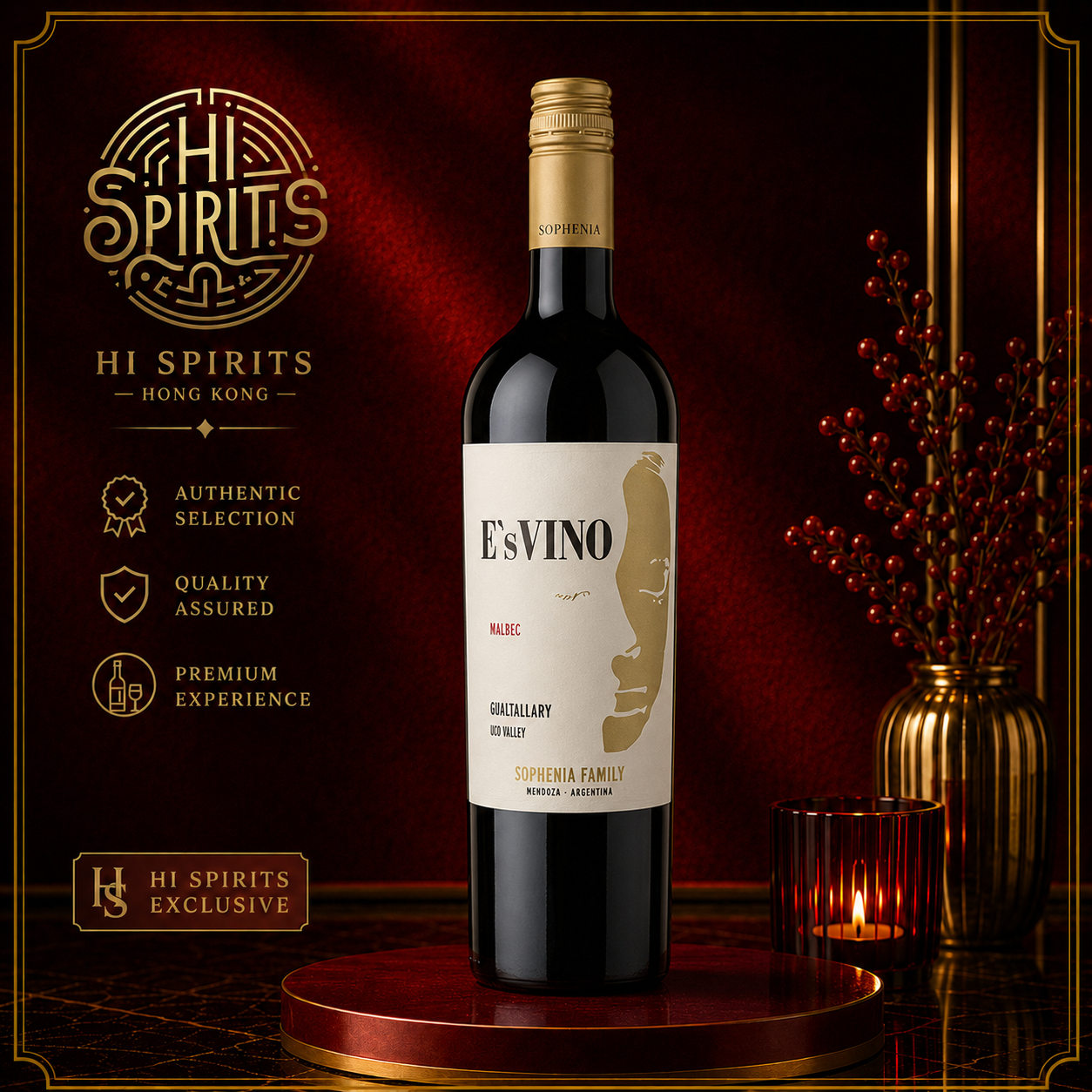 FINCA SOPHENIA E’s VINO Malbec 2022 750ml