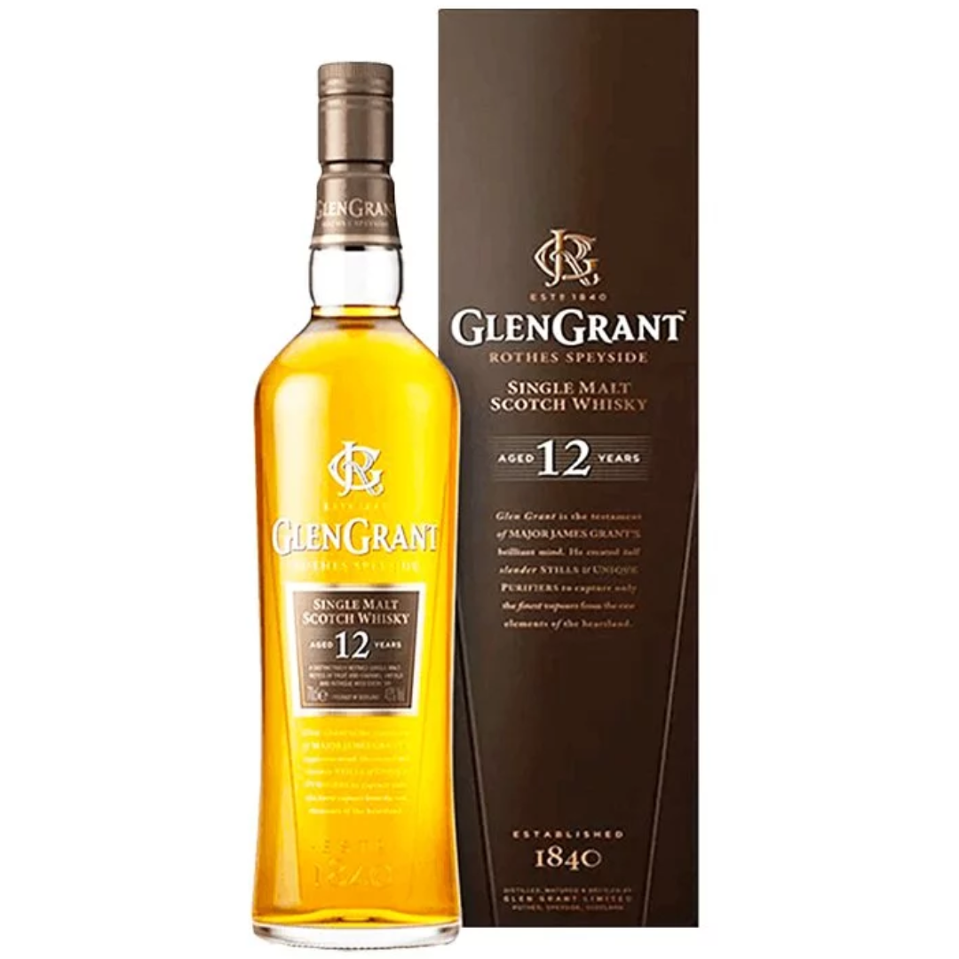 Glen Grant 12 Year Old Single Malt Whisky 700ml