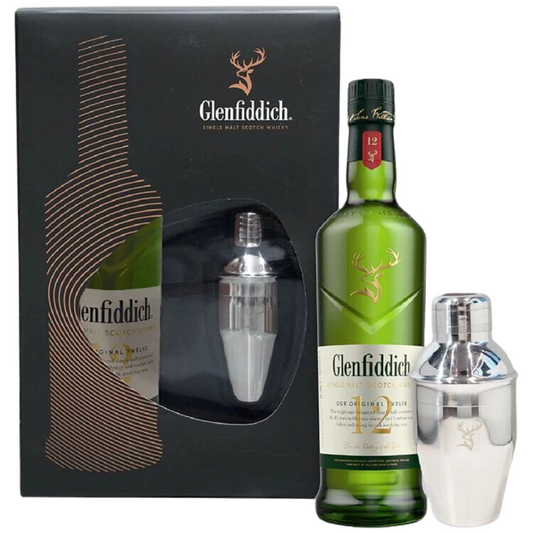 Glenfiddich 12 Years Old Single Malt Whisky 700ml (with Shaker)