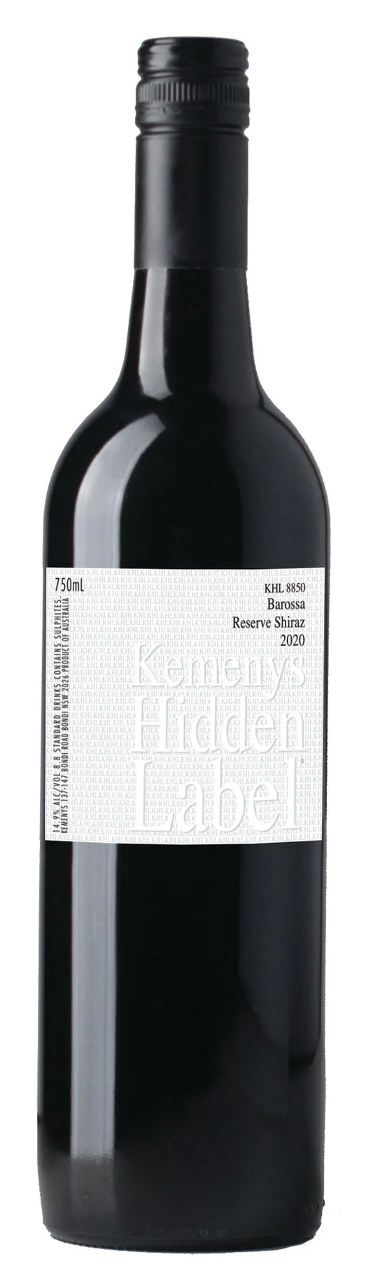 Kemenys Hidden Label Barossa Reserve Shiraz 2020 750ml