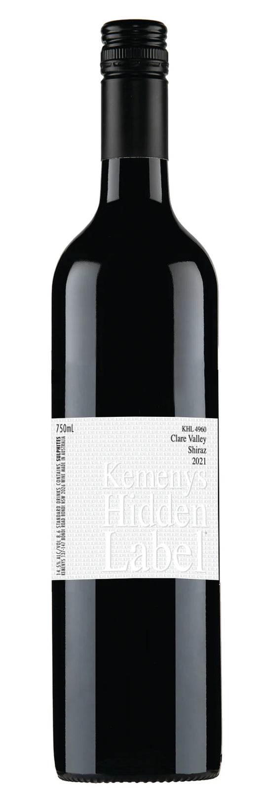 Kemenys Hidden Label Clare Valley Shiraz 2021 750ml
