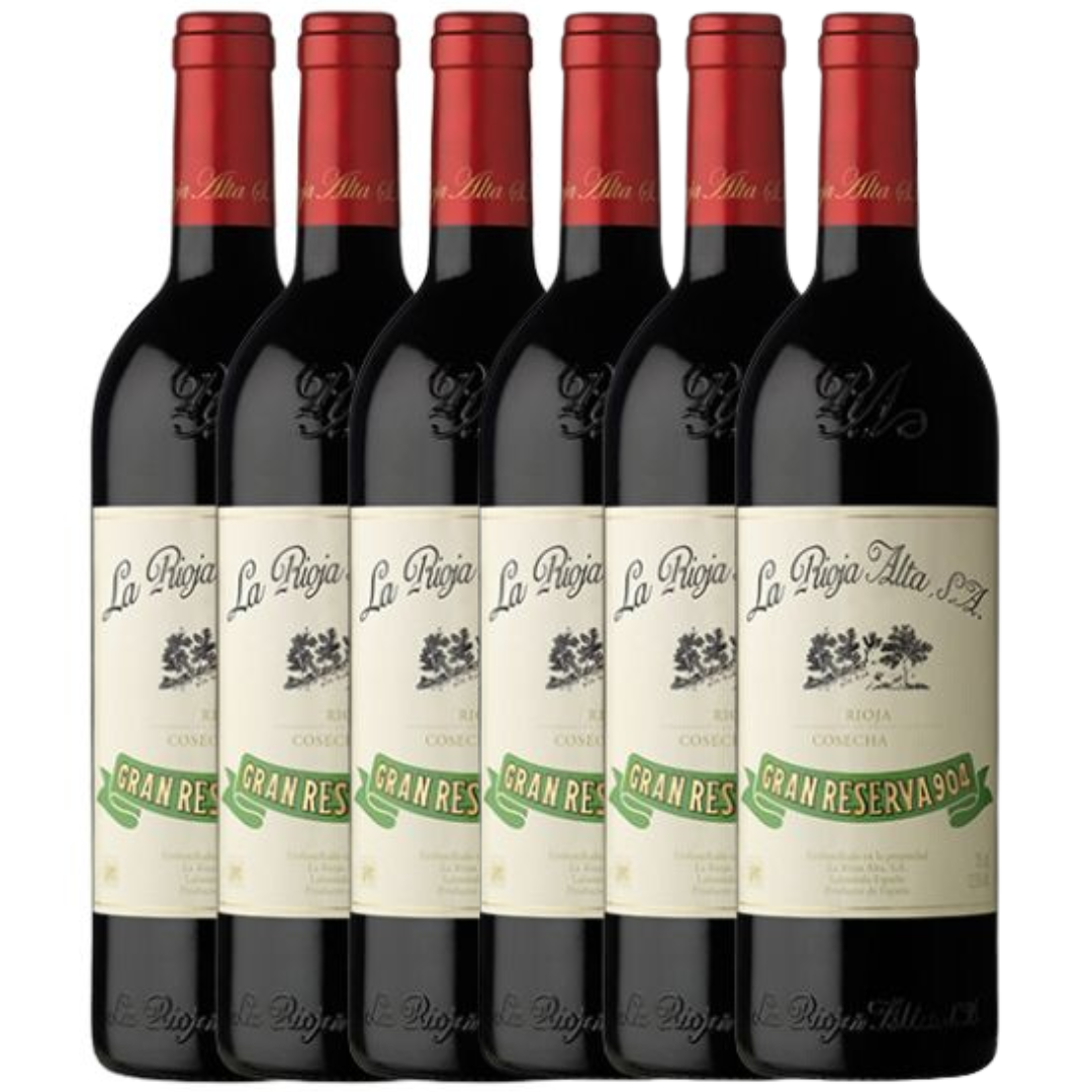 La Rioja Alta 904 垂直年份套裝 (1997, 2001, 2004, 2007, 2009, 2010) (6瓶裝 0.75公升)