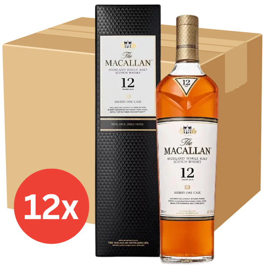 Macallan 12 (Sherry Oak) - 700ml x 12