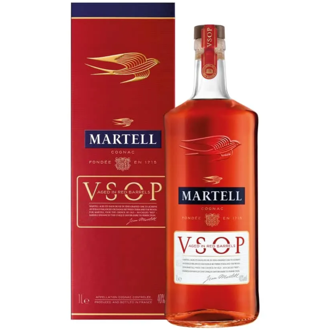 Martell VSOP Red Barrel Cognac 1L