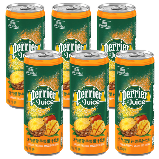 Perrier & Juice Pineapple Mango 6x 250ml