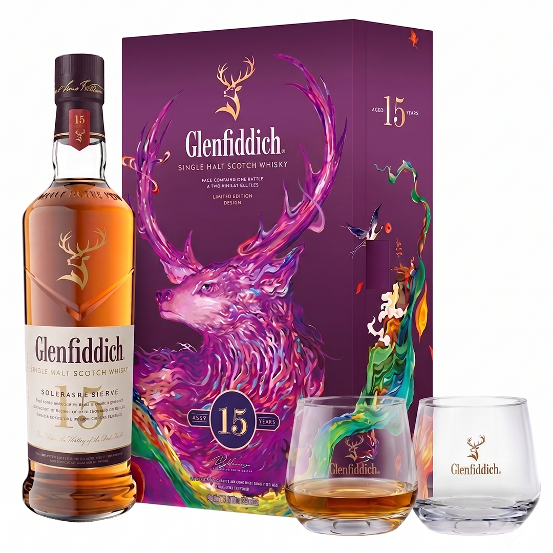 Glenfiddich 15 - 700ml Gift Set
