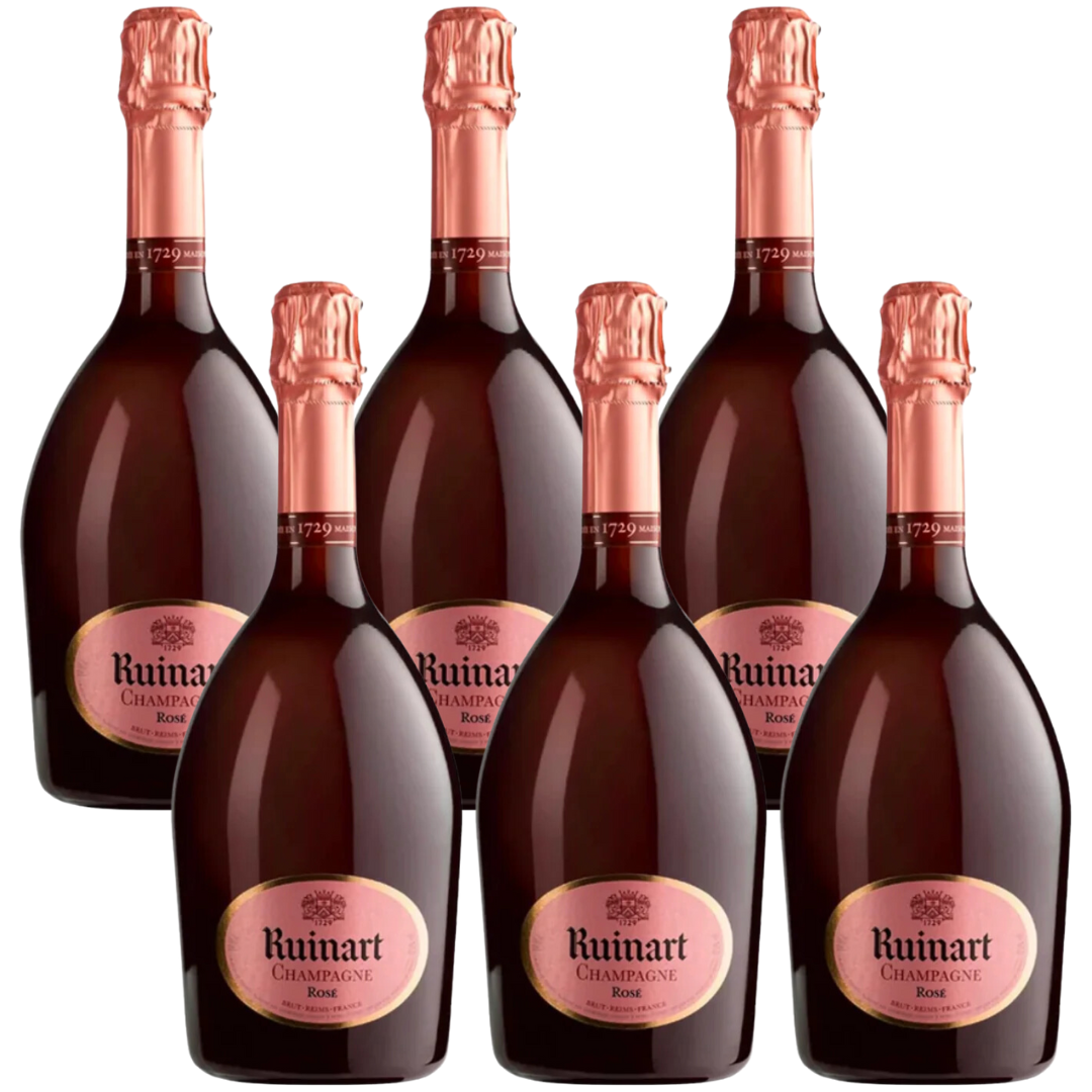 Ruinart Champagne Brut Rose 750ml x 6