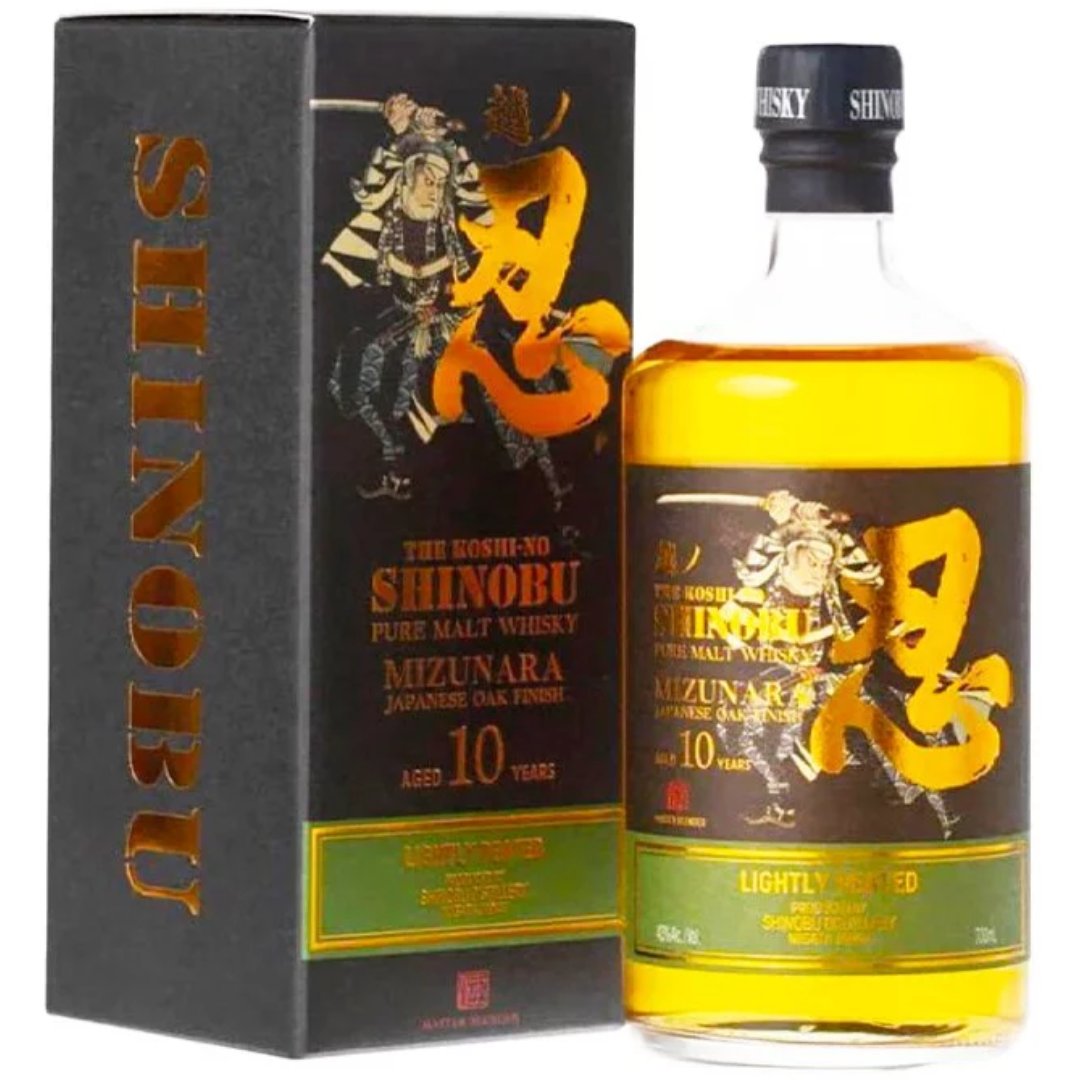 Shinobu 10 Years Mizunara Oak Finish Lightly Peated Pure Malt Whisky 700ml