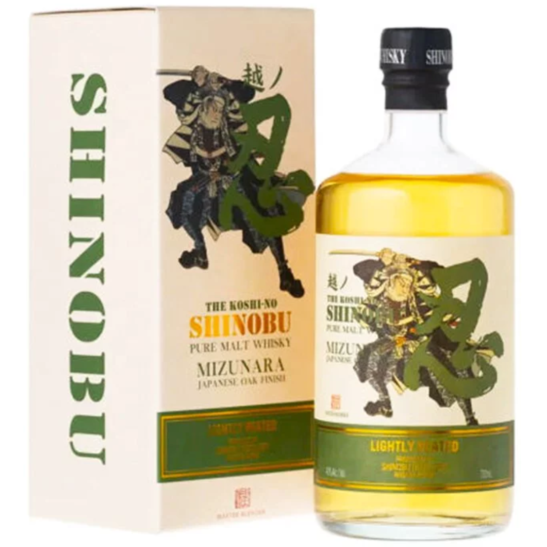 Shinobu Mizunara Oak Finish Lightly Peated Pure Malt Whisky 700ml