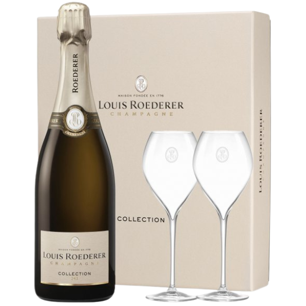 Louis Roederer Coffret Collection 243 et 2 Flutes 750ml