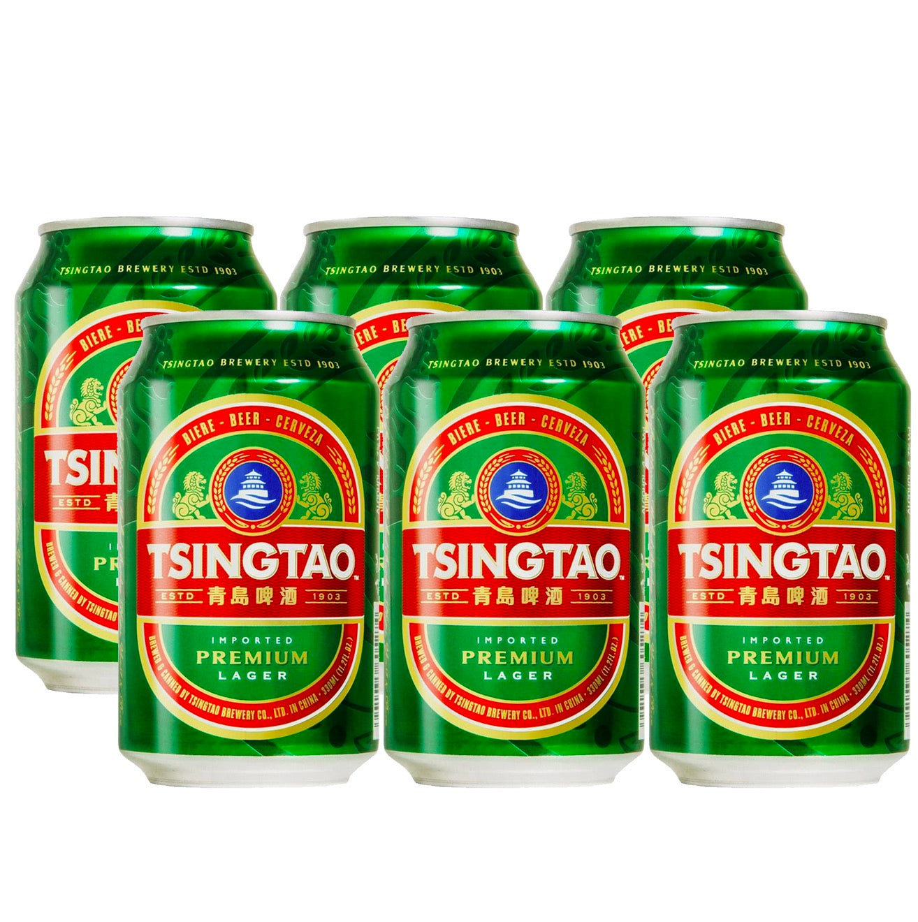 Tsing Tao Canned Beer 6 x 330ml