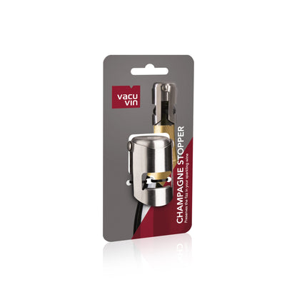 Vacu Vin Champagne Stopper Stainless Steel, Card