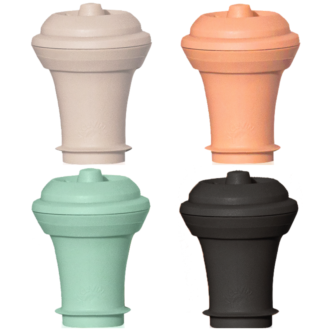 Vacu Vin Vacuum Wine Stoppers in Loop Colours Set of 4