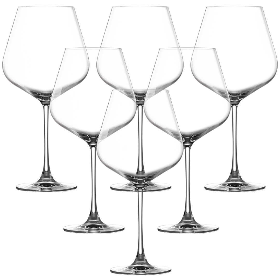 Lucaris - Hong Kong Hip - Burgundy - Set of 6