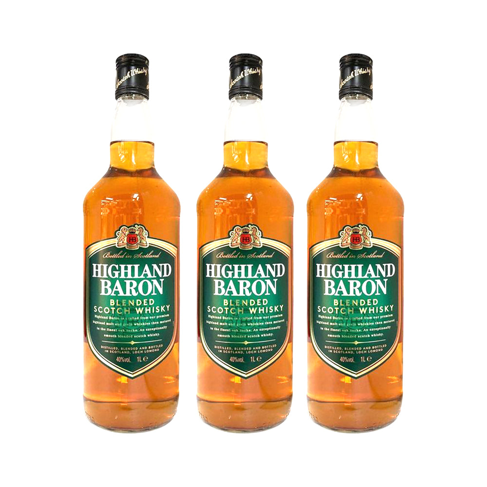 Highland Baron Scotch Whisky 1L X3