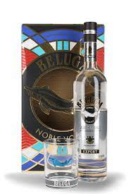Beluga Noble Russian Vodka 1L (with Free Glass )