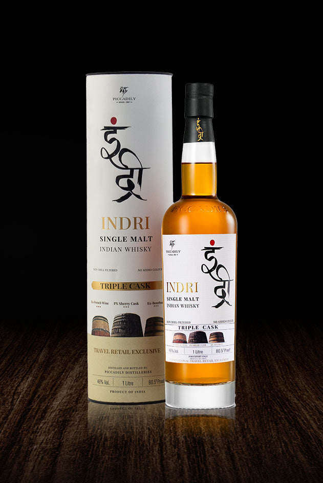 Indri Triple Cask Indian Single Malt 1L